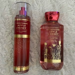 Bath and Body Works Champagne Apple & Honey set